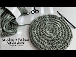 7 Days of Baskets, Day 2: How to Crochet a Perfect Circle Basket Base