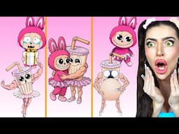ALL PHASES Ballerino Lololo meet LABUBU! (Italian Brainrot WHO’S BEHIND THE MASK?)