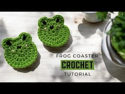 How to Crochet a Frog Coaster in 15 Minutes | Quick & Easy Tutorial