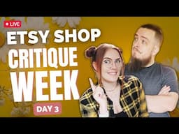 🟡 LIVE Critiquing YOUR Etsy Shops