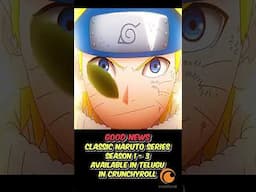 GOOD NEWS for NARUTO TELUGU ANIME fans #narutotelugu #anime #naruto