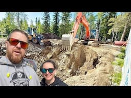 WE FINALLY BREAK GROUND For Our Hybrid Log Home Build