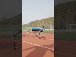 Fastest 100 m by a four-legged robot 🦿🤖 19.87 seconds