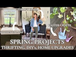 SIMPLE DIY HOME PROJECTS THAT MAKE A BIG IMPACT/Thrift with Me & Haul/EASY HOME UPGRADES + CRAFTS