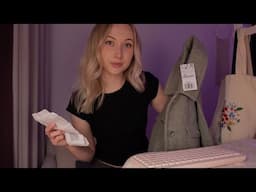 ASMR Clothing Store Checkout Roleplay 🛍️ *beep* scanning, typing sounds