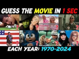 Guess the Movie in 1 Second | One Movie Each Year! (1970-2024) 🎬
