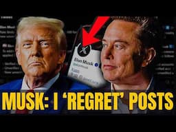 Did Elon Musk Just Apologise to Donald Trump? Musk PANICS Expresses Regret Over Recent Posts!