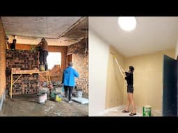 A woman cleaned up and remodeled her mom's dilapidated house
