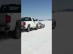 Mercedes Gullwing at Bonneville Salt Flats RGS Motorsports