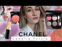 NEW CHANEL CAMELIA FUTURA SPRING 2025 MAKEUP COLLECTION LIMITED EDITION Swatches + Makeup look