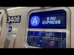 R211A Option Order (A) train (3400-3409) departs 168th Street
