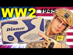 Probando COMIDA MILITAR de 1945 Ración K de USA - Segunda Guerra Mundial - WW2