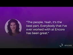 We Asked Romy - What's Your Favorite Part About Working at Encore?