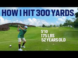 How I hit over 300 yards at 175lbs  (NO SPEED TRAINING OR GYM)