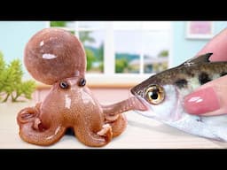 The Best Seafood Recipe 🐟 Miniature Cooking Grilled Eel Fish Spicy Sauce  🍜Tiny Cakes