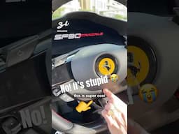 Stupidest Push To Start Ever? #ferrari #supercarblondie #supercars #funnyshorts #shortvideos
