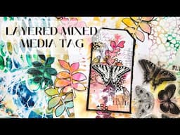 Using the Handmade Papers - Layered Mixed Media Tag with Collage Fodder