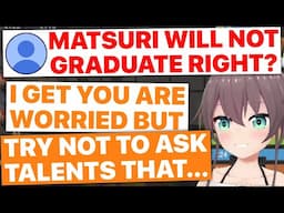 Matsuri Cautions Fans From Asking Hololive Members This (Natsuiro Matsuri / Hololive) [Eng Subs]