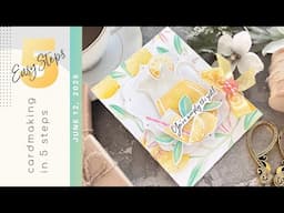 CARDMAKING IN 5 EASY STEPS | Papertrey Ink Main Squeeze | Ink Blending, Stamping and Layering