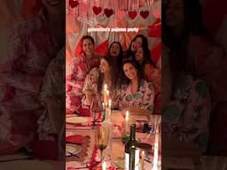 hosting a galentine’s pajama party (pt. 2) 🍒🎀 #galentinesday #galentinesparty #valentinesday