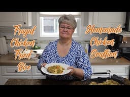 Frugal Chicken Fried Rice with Homemade Chicken Bullion