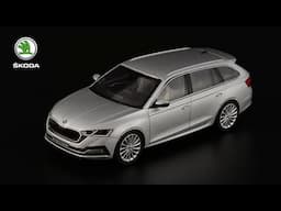 Чужая колея: Škoda Octavia Combi 2020 Stříbrná Brilliant • Norev • Масштабная модель автомобиля 1:43