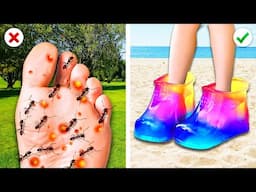 💸 RICH VS BROKE: Beach Gadgets & Parenting Hacks You Must See! @CraftyPandaHOW