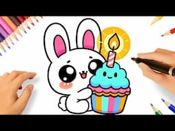 HOW TO DRAW A CUTE BUNNY EASY🐇💖