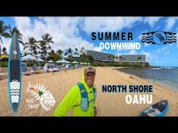 Downwind SUP racing is not dead! Turtle Bay to Mokuleia training for the M2O race & takeaways