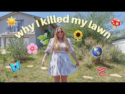 Turning a Dead Lawn Into a Native Pollinator Habitat 🐝🦋🌻 (how to remove invasive plants & rewild)