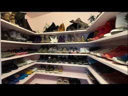 I finished the walk-in shoe closet COME SEE HOW IT LOOKS 👀