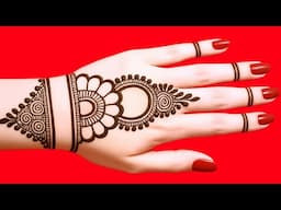 Back hand beautiful mehndi design | easy mehndi design 2025
