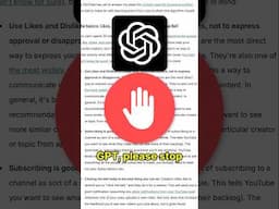 STOP Doing This with ChatGPT #shorts