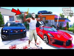 Franklin Trapped By Fake Mr. Anonymous Hacker In GTA 5 | SHINCHAN and CHOP