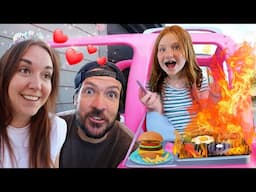 HOT LOVE DATE!!  Adley & Navey MYSTERY CAFE on Wheels for Mom and Dad! Mermaid Adventure Sneak Peak