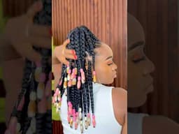 Brazilian wool🔥 Fluffy loosed braids😍 #shorts #youtubeshorts #shortsvideo #viralshorts