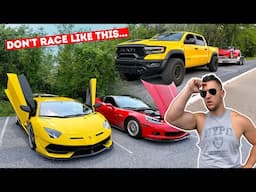 Guy in an 800HP Z06 CALLED OUT My Gintani Tuned SVJ to RACE... *ENDS IN DISASTER*