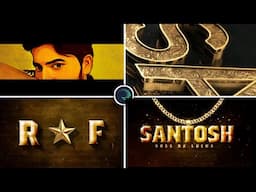 3D Trending Title Name Art Video editing in Alight motion Instagram trending video editing leo