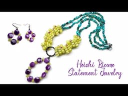Make a Bold Jade & Turquoise Necklace Featuring Heishi Bicones! DIY Tutorial & Tips on Beaded Loops!