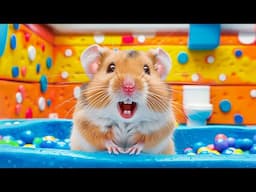 🛑 Hamster Escapes the Dangerous Lava Trap Maze in Real Life | Hamster Life