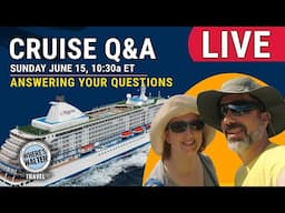 LIVE: Sunday Cruise Q&A | June 15, 10:30a ET