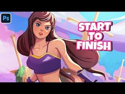 See This Amazing Digital Art Process In Action Now - ANIME
