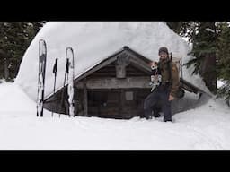 Skiing away from Van Life for this 1980's Log Cabin