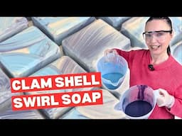 Soap Making At Home Clam Shell Swirl Technique With Recipe