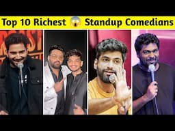 Top 10 Richest Stand-up Comedian | Zakir Khan, Samay Raina, Harsh Gurjal, Kapil Sharma, Yash Rathi