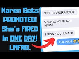 r/EntitledPeople - Power Tripping Karen Becomes NEW BOSS! Gets DEMOTED Instantly lol