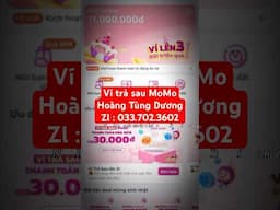 Ví trả sau MoMo dễ đăng kí, dễ duyệt, dễ rút. Hướng dẫn rút ví trả sau hạn mức tối đa #vitrasau