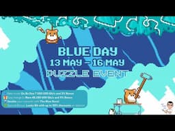 Rollercoin | Blue Day Puzzle Event & Blue Race Tournament