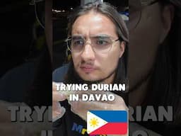 Trying durian in #Davao #Philippines #travel