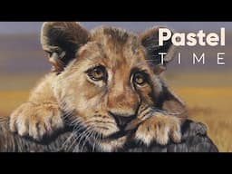 Lion Cub in Soft Pastel - Timelapse